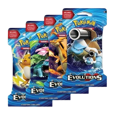 Evolutions Sleeved Booster Pack Art Bundle (Set of 4)
