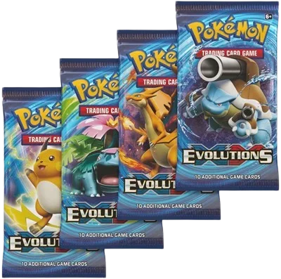 Evolutions Booster Pack Art Bundle (Set of 4)