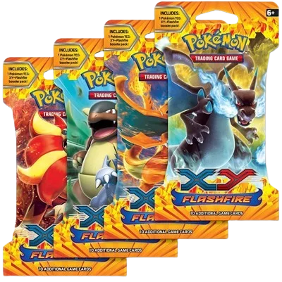 Flashfire Sleeved Booster Pack Art Bundle (Set of 4)