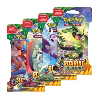 Roaring Skies Sleeved Booster Pack Art Bundle (Set of 4)