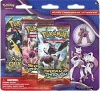 BREAKthrough Three Pack Pin Blisters - Mega Mewtwo X